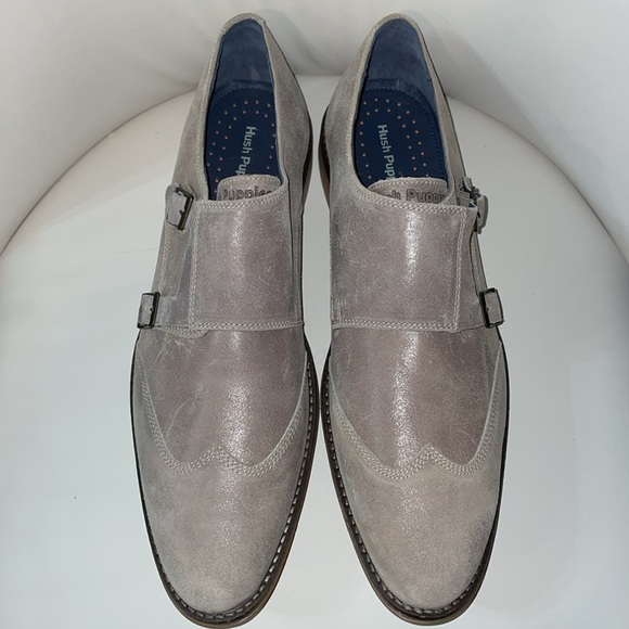 Mens Hush Puppies Beige Suede‎ Oxford Style Shoes Size 12-13 main image 11